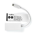 nedis ccgt64952wt02 usb adapter usb 32 gen 1 usb type c male rj45 female 1gbps 020m white tag extra photo 3