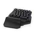 nedis gkbds110bk wired gaming rgb keyboard single handed cable length usb type a 160m extra photo 1
