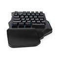 nedis gkbds110bk wired gaming rgb keyboard single handed cable length usb type a 160m extra photo 2