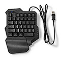 nedis gkbds110bk wired gaming rgb keyboard single handed cable length usb type a 160m extra photo 3