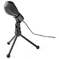 nedis mictu100bk wired microphone dual condenser with tripod usb extra photo 6