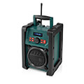 nedis rddb3100gn dab radio 15w with carrying handle black green extra photo 1