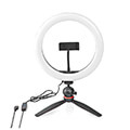 nedis rlstnd100bk ring light 10inch 120 led s 2700 6700k tripod black extra photo 1