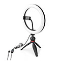 nedis rlstnd100bk ring light 10inch 120 led s 2700 6700k tripod black extra photo 2