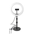 nedis rlstnd200bk ring light 10inch 120 led s 2700 6700k desktop black extra photo 1