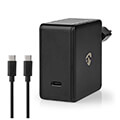 nedis wcpd65w100bk wall charger 30 325a number of output 1xusb c 200m max output power 65w extra photo 1