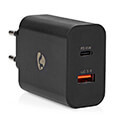 nedis wcpd65w130bk wall charger with 2 outputs usb a usb c 65w extra photo 3