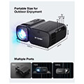 projector blitzwolf bw v3 led mini beamer wi fi bluetooth 250 lumens extra photo 2