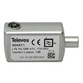 televes 404411 pluggable filter with iec connector lte 4g 470 774mhz ch 21 58 extra photo 1