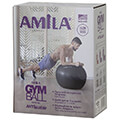 mpala gymnastikis amila gymball 55cm roz bulk extra photo 3