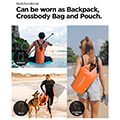 spigen aqua shield waterproof dry bag 20l 2l a630 sunset orange extra photo 3