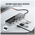 4smarts 4 in 1 type c hub 4x type c ports lucid space grey extra photo 2