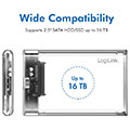 logilink ua0409 25 external hdd enclosure usb 30 tool free extra photo 1
