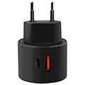 logilink pa0274 dual usb fast charging socket adapter 1x usb c pd 1x usb a qs 20w black extra photo 3