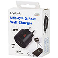 logilink pa0274 dual usb fast charging socket adapter 1x usb c pd 1x usb a qs 20w black extra photo 8