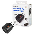 logilink pa0274 dual usb fast charging socket adapter 1x usb c pd 1x usb a qs 20w black extra photo 9