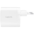 logilink pa0282 dual usb power socket 2xusb c pd 40w white extra photo 1