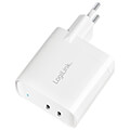 logilink pa0283 usb power socket 2x usb c port pd 65w white extra photo 2