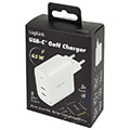 logilink pa0283 usb power socket 2x usb c port pd 65w white extra photo 8