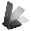 logilink pa0315 smartphone stand with wireless charging function 2 coils 15w black extra photo 1