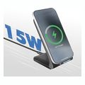logilink pa0315 smartphone stand with wireless charging function 2 coils 15w black extra photo 5