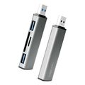 logilink ua0394 usb 32 2 port hub with card readers with aluminium case extra photo 4