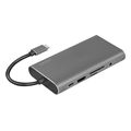 logilink ua0383 usb 32 docking station 10 port usb c pd silver extra photo 2