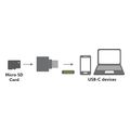 logilink cr0039 usb c to microsd card reader keychain grey extra photo 4