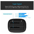 docking with clone function orico dual bay usb30 hdd extra photo 3