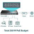 tp link tl sl1226p 26 port 24 10 100mbps poe 2 gigabit 2 sfp combo desktop rack switch extra photo 1