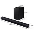 samsung hw c450 soundbar 21 channels wireless bt dolby audio dts virtual x 2023 black extra photo 1