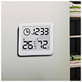 greenblue thermometer with clock function white extra photo 4