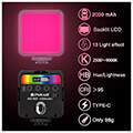 puluz led rgb lamp for the camera pu560b extra photo 2 puluz led rgb lamp for the camera pu560b extra photo 2