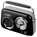 osio opr 3040b mayro retro forito analogiko radiofono me bluetooth aux usb fm kai subwoofer 24w extra photo 1