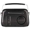 osio opr 3040b mayro retro forito analogiko radiofono me bluetooth aux usb fm kai subwoofer 24w extra photo 2