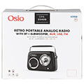 osio opr 3040b mayro retro forito analogiko radiofono me bluetooth aux usb fm kai subwoofer 24w extra photo 7