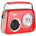 osio opr 3040r kokkino retro forito analogiko radiofono me bluetooth aux usb fm kai subwoofer 24w extra photo 1