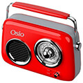 osio opr 3040r kokkino retro forito analogiko radiofono me bluetooth aux usb fm kai subwoofer 24w extra photo 3