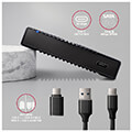 axagon ee25 gtr usb c 32 gen 2 sata 6g 25 external ribbed box black extra photo 3 axagon ee25 gtr usb c 32 gen 2 sata 6g 25 external ribbed box black extra photo 3