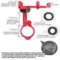 gub plus bicycle motorcycle phone mount red extra photo 3