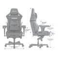 anda seat gaming chair kaiser 4 xl maroon extra photo 4