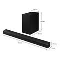 samsung hw b650d soundbar 370w wireless subwoofer 31 channels system dts black extra photo 1