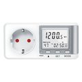 logilink em0005 energy cost meter with c02 calculator white silver extra photo 1