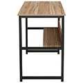 grafeio hm213102 melamini se karydi me mayro metalliko skeleto 120x50x75yek extra photo 2