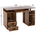 grafeio melaminis status hm202603 walnut 120x55x76 ek extra photo 1 grafeio melaminis status hm202603 walnut 120x55x76 ek extra photo 1