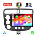 digital iq lvf 5187 cpa 9inc multimedia tablet for honda civic 4d mod 2001 2006 extra photo 1