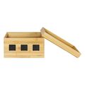 logilink kab0076 cable box 255x140x165 mm bamboo extra photo 1