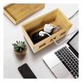 logilink kab0076 cable box 255x140x165 mm bamboo extra photo 6