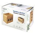 logilink kab0076 cable box 255x140x165 mm bamboo extra photo 8