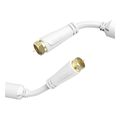 hama sat connection cable f plug f plug gold plated 15 m 100 db hama 205251 extra photo 1